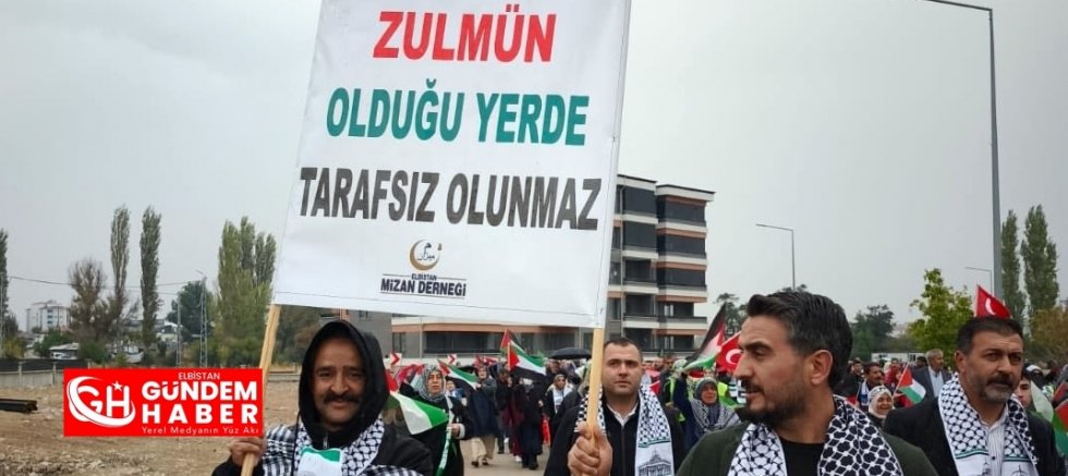 Elbistan’ın Yüreği Gazze İçin Attı