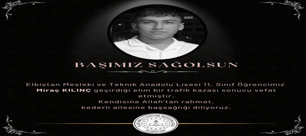 Liseli Genç Kaza Kurbanı