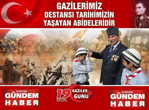 19 Eylül Gaziler Günü'nü İçtenlikle Kutluyoruz.