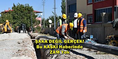 Aaa! KASKİ Zam Değil Su Hattı Yapıyor!..