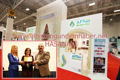 Afşin’e 2016 EMIIT “En İyi Stant Ödülü”