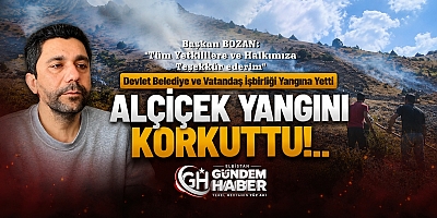 ALÇİÇEK YANGINI KORKUTTU!..