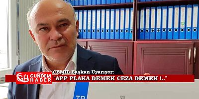 APP Plaka Demek! Sahtecilik Demek!