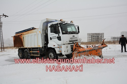 Elbistan Belediyesi’nden Karla Mücadele
