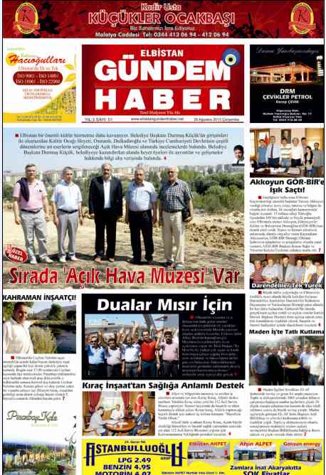 ELBİSTAN GÜNDEM HABER 51. SAYIMIZ