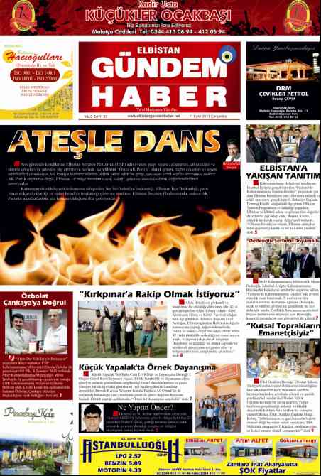 ELBİSTAN GÜNDEM HABER 53. SAYIMIZ