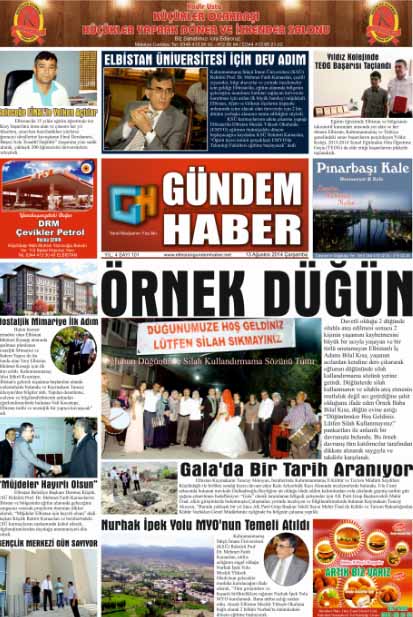 ELBİSTAN GÜNDEM HABER SAYI 101