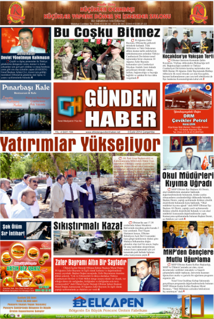 ELBİSTAN GÜNDEM HABER SAYI 104