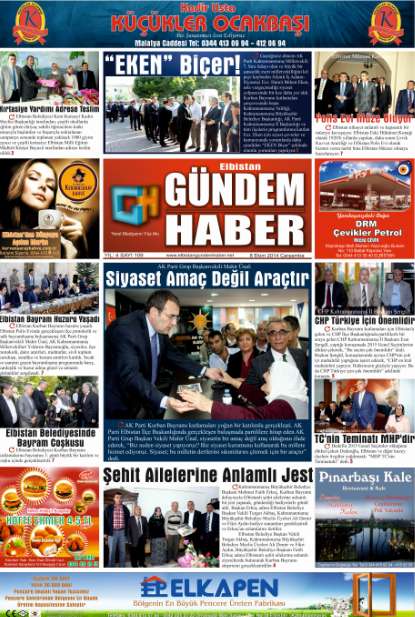 ELBİSTAN GÜNDEM HABER SAYI 109