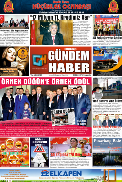 ELBİSTAN GÜNDEM HABER SAYI 110