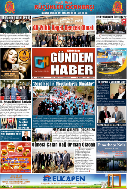 ELBİSTAN GÜNDEM HABER SAYI 115