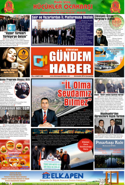 ELBİSTAN GÜNDEM HABER SAYI: 120