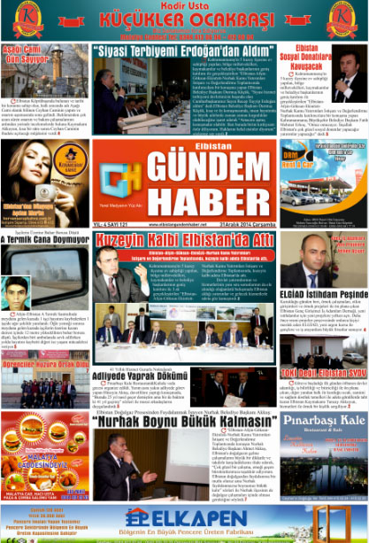 ELBİSTAN GÜNDEM HABER SAYI: 121