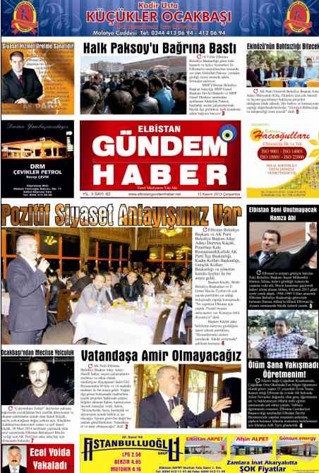 ELBİSTAN GÜNDEM HABER SAYI 62