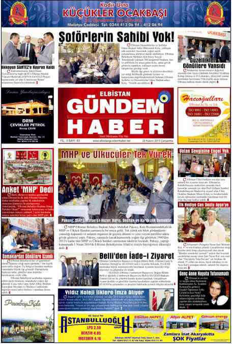 ELBİSTAN GÜNDEM HABER SAYI 63
