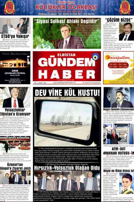 ELBİSTAN GÜNDEM HABER SAYI 68