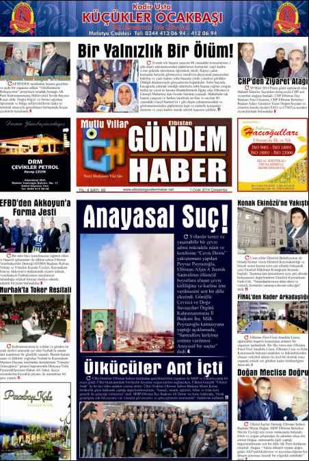 ELBİSTAN GÜNDEM HABER SAYI 69