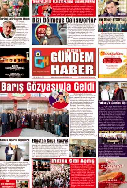 ELBİSTAN GÜNDEM HABER SAYI 72