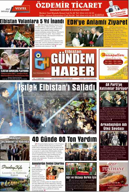 ELBİSTAN GÜNDEM HABER SAYI 80