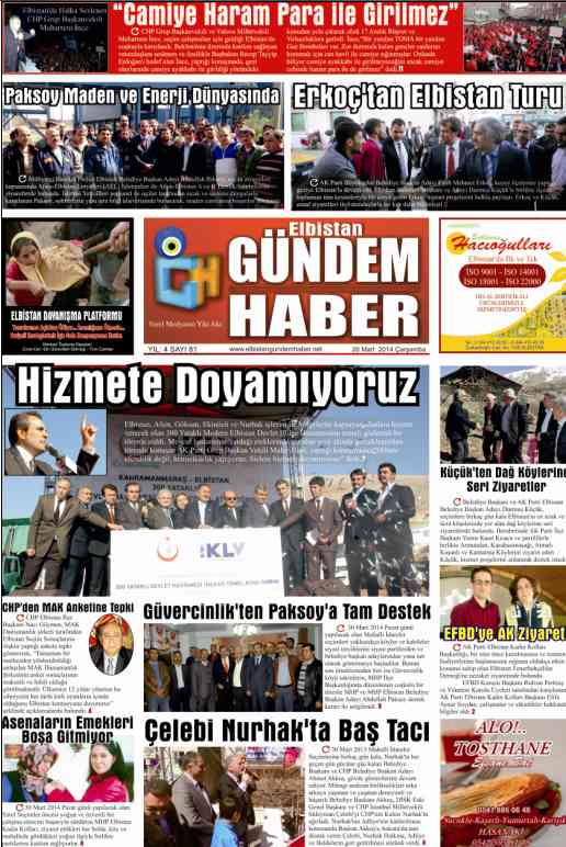ELBİSTAN GÜNDEM HABER SAYI 81
