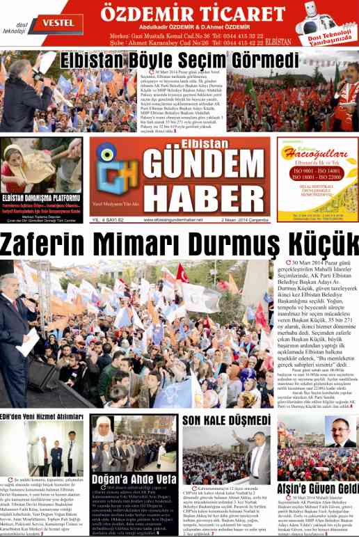 ELBİSTAN GÜNDEM HABER SAYI 82