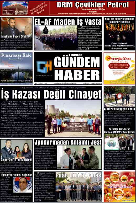 ELBİSTAN GÜNDEM HABER SAYI 89