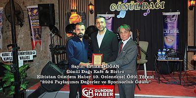 GÖNÜL DAĞI Kafe Bistro’ya Yakışan Ödül