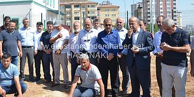 Hz. Hamza Cami İçin İlk Harç Döküldü
