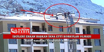 İşçileri Erkan Başkan İkna Etti