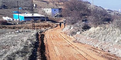 Kırsalda Yol Çalışması Devam Ediyor