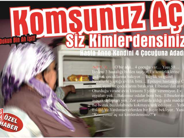 Komşunuz Aç Siz Kimlerdensiniz?