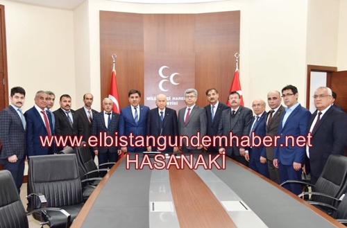 MHP Elbistan Bahçeli’nin Huzurunda