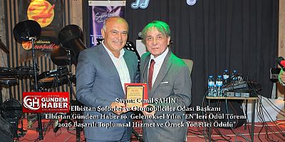 Örnek Başkan Cemil Şahin’e Örnek Ödül