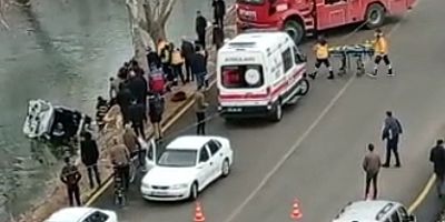 Özel Araç Nehre Uçtu: 1 Ölü 2 Yaralı 