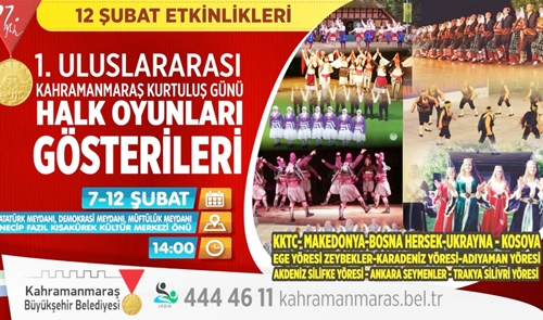 Uluslararası Halk Oyunları Coşturacak