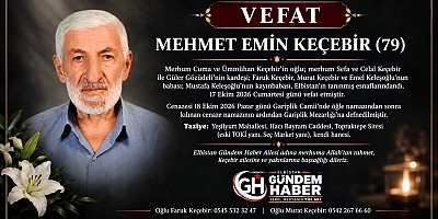 VEFAT Mehmet Emin KEÇEBİR (79)